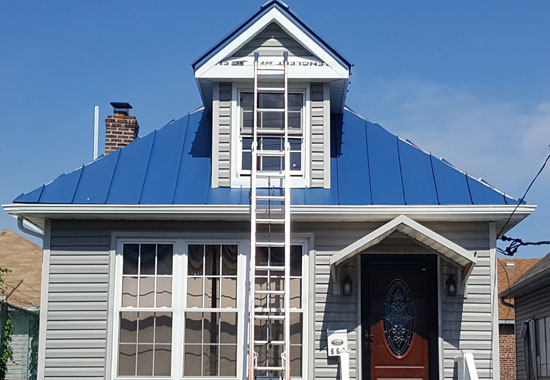 metal roofing project in Jersey