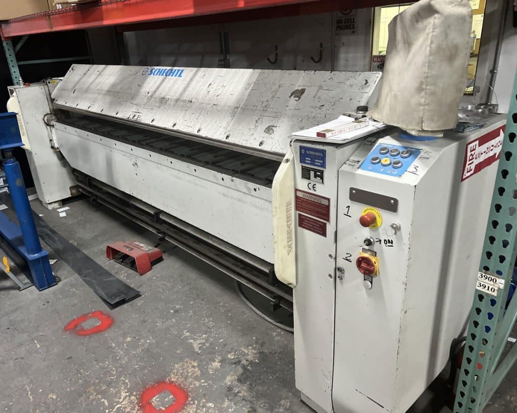 Metal Roofing Supply Long computerized folding machine used to bend roofing trim