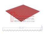 2.67x.875 Corrugated Panel